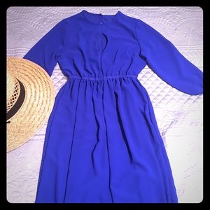 Bright Blue Sheer Dress or Bathing Suit Cover